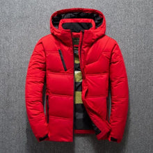 Load image into Gallery viewer, 2019 Winter Jacket Men High Quality Thermal Thick Coat Snow Red Black Parka Male Warm Outwear Fashion White Duck Down Jacket Men