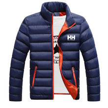 Load image into Gallery viewer, 2019 Winter Coat Men Jacket Warm Cotton Jacket Coats Stand Collars Zippers Men Clothes HELLY HANSEN Mens Winter Jacket