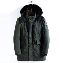 Load image into Gallery viewer, 2018 Winter Jacket Men Long Fur Collar Hooded Parka for Men Thick Warm Army Military Tactical Windproof Outerwear Sports Coat