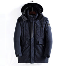 Load image into Gallery viewer, 2018 Winter Jacket Men Long Fur Collar Hooded Parka for Men Thick Warm Army Military Tactical Windproof Outerwear Sports Coat