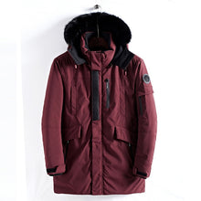 Load image into Gallery viewer, 2018 Winter Jacket Men Long Fur Collar Hooded Parka for Men Thick Warm Army Military Tactical Windproof Outerwear Sports Coat
