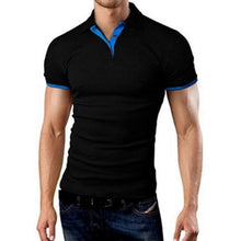 Load image into Gallery viewer, Puimentiua Mens Polo Shirt 2019 New Summer Short Sleeve Turn-over Collar Slim Tops Casual Breathable Solid Color Business Shirt