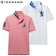 Load image into Gallery viewer, Giordano Men Polo Shirt Pack Of 2 Embroidered Pattern Fashion Polo Men Stretchy Short Sleeve Polos Para Hombre Brand Summer Tops