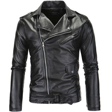 Load image into Gallery viewer, New Street Men's Leather Jacket Coat British Fashion Men's Leather Garment   S-5XL
