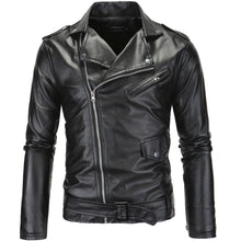 Load image into Gallery viewer, New Street Men's Leather Jacket Coat British Fashion Men's Leather Garment   S-5XL