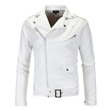 Load image into Gallery viewer, New Street Men's Leather Jacket Coat British Fashion Men's Leather Garment   S-5XL