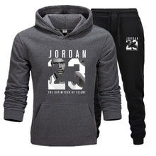 Load image into Gallery viewer, New 2019 Fashion Brand JORDAN 23 Men Sportswear Print Men Hoodies Pullover Hip Hop Women Hoodie+Pants Sporting Suit Male 2-piec