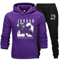 Load image into Gallery viewer, New 2019 Fashion Brand JORDAN 23 Men Sportswear Print Men Hoodies Pullover Hip Hop Women Hoodie+Pants Sporting Suit Male 2-piec