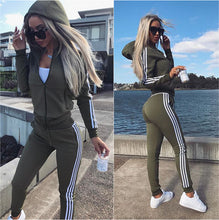 Load image into Gallery viewer, Women Set Top and Pants Women's Wear New Sports Suit 2piece