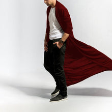 Load image into Gallery viewer, New Fashion Men Solid Color Long Sleeve Cardigan Slim Fit Open Front Trench Coat