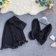 Load image into Gallery viewer, Gaganight Sexy Two Pieces Set Women Ankle Length Wide Leg Pants Suit Chic 2 Piece Outfits Loose Top Blouse Elegant 2 Piece Set