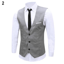 Load image into Gallery viewer, Newest Men's Classic Formal Business Slim Fit Chain Dress Vest Suit Tuxedo Waistcoat
