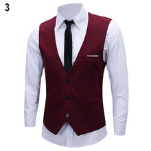Load image into Gallery viewer, Newest Men's Classic Formal Business Slim Fit Chain Dress Vest Suit Tuxedo Waistcoat