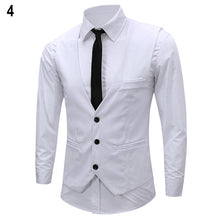 Load image into Gallery viewer, Newest Men's Classic Formal Business Slim Fit Chain Dress Vest Suit Tuxedo Waistcoat