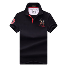 Load image into Gallery viewer, Men's POLO Shirts Brand Cotton Short Sleeve Camisas  solid embroidery Polo Summer Stand Collar Male Polo Shirt plus size S- 7XL