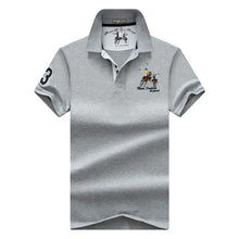 Load image into Gallery viewer, Men's POLO Shirts Brand Cotton Short Sleeve Camisas  solid embroidery Polo Summer Stand Collar Male Polo Shirt plus size S- 7XL