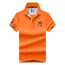Load image into Gallery viewer, Men's POLO Shirts Brand Cotton Short Sleeve Camisas  solid embroidery Polo Summer Stand Collar Male Polo Shirt plus size S- 7XL