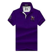 Load image into Gallery viewer, Men's POLO Shirts Brand Cotton Short Sleeve Camisas  solid embroidery Polo Summer Stand Collar Male Polo Shirt plus size S- 7XL