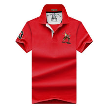 Load image into Gallery viewer, Men's POLO Shirts Brand Cotton Short Sleeve Camisas  solid embroidery Polo Summer Stand Collar Male Polo Shirt plus size S- 7XL