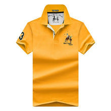 Load image into Gallery viewer, Men's POLO Shirts Brand Cotton Short Sleeve Camisas  solid embroidery Polo Summer Stand Collar Male Polo Shirt plus size S- 7XL