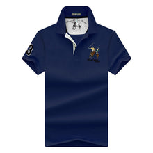 Load image into Gallery viewer, Men's POLO Shirts Brand Cotton Short Sleeve Camisas  solid embroidery Polo Summer Stand Collar Male Polo Shirt plus size S- 7XL