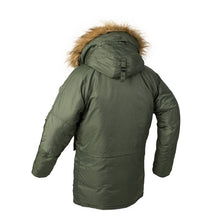 Load image into Gallery viewer, 2018 Winter N3B puffer jacket men long canada coat military fur hood warm trench camouflage tactical bomber army korean parka
