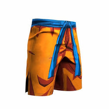 Load image into Gallery viewer, Summer men's/women's 3D beach shorts cartoon dragon ball funny printed shorts.Orange men's short trousers