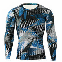 Load image into Gallery viewer, 2 Piece Tracksuit Men Compression MMA Long sleeve t shirt Rashgard kit Camouflage  Sweatshirt+leggings Fitness Thermal underwear