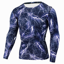 Load image into Gallery viewer, 2 Piece Tracksuit Men Compression MMA Long sleeve t shirt Rashgard kit Camouflage  Sweatshirt+leggings Fitness Thermal underwear