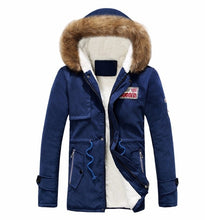 Load image into Gallery viewer, Winter Parka Men Coats 2018 Thick Warm Jacket Men Cotton Hooded Outwear Warm Coat Top Plus Velvet Couple Cotton Parka Coat