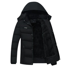 Load image into Gallery viewer, Men's Winter Thick Fleece Down Jacket New 2018 Hooded Coats Casual Thick Down Parka Male Slim Casual Cotton-Padded Coats XL-4XL