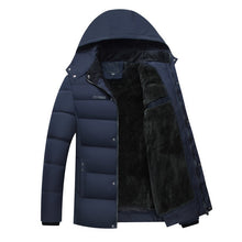 Load image into Gallery viewer, Men's Winter Thick Fleece Down Jacket New 2018 Hooded Coats Casual Thick Down Parka Male Slim Casual Cotton-Padded Coats XL-4XL