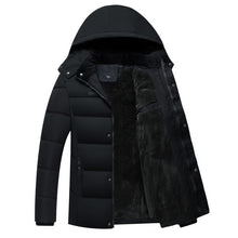 Load image into Gallery viewer, Men's Winter Thick Fleece Down Jacket New 2018 Hooded Coats Casual Thick Down Parka Male Slim Casual Cotton-Padded Coats XL-4XL