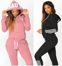 Load image into Gallery viewer, Tracksuit Women Two Piece Set Hoodies Pant Clothing Warm Women Ladies Tracksuit Set 2pcs Top Pants Suit Female Conjunto Feminino