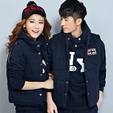 Load image into Gallery viewer, Autumn and winter New Fashion women suit warm women's tracksuits casual sets with a hood fleece sweatshirt three pieces set