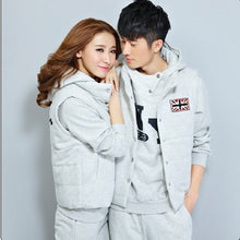 Load image into Gallery viewer, Autumn and winter New Fashion women suit warm women's tracksuits casual sets with a hood fleece sweatshirt three pieces set