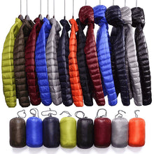Load image into Gallery viewer, QUANBO Brand Autumn Winter Light Down Jacket Men's Fashion Hooded Short Large Ultra-thin Lightweight Youth Slim Coat 5XL