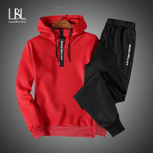 Load image into Gallery viewer, Men Clothing Set Sportswear 2018 Autumn New Hoodies Sweatshirts Sporting Sets Men's Tracksuits Two Piece Hoodies+Pants 2pcs Sets
