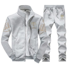 Load image into Gallery viewer, New Winter Men Set Fashion Brand Fleece Lined Thick Tracksuit + Pants Male Spring Warm Hooded Sporting Suit Mens Sportswear