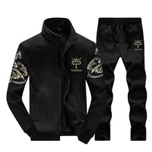 Load image into Gallery viewer, New Winter Men Set Fashion Brand Fleece Lined Thick Tracksuit + Pants Male Spring Warm Hooded Sporting Suit Mens Sportswear