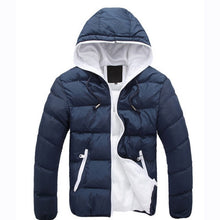 Load image into Gallery viewer, 2019 New Fashion Men's Winter Warm Jacket Hooded Slim Casual Coat Cotton-padded Jacket Parka Overcoat Hoodie Thick Coat