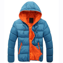 Load image into Gallery viewer, 2019 New Fashion Men's Winter Warm Jacket Hooded Slim Casual Coat Cotton-padded Jacket Parka Overcoat Hoodie Thick Coat