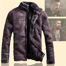 Load image into Gallery viewer, 2018 Russian Style Winter Mens Fur Faux Fur Coats Thick Velvet Mens Overcoat Streewear Mens Faux Fur Leather Jackets Velvet C235