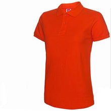 Load image into Gallery viewer, Summer Fashion Polo Shirt Women New Casual Short Sleeve Slim Polos Mujer Shirts Tops Plus Size Female Cotton Polo Shirt