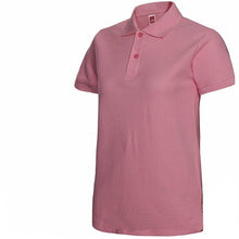 Load image into Gallery viewer, Summer Fashion Polo Shirt Women New Casual Short Sleeve Slim Polos Mujer Shirts Tops Plus Size Female Cotton Polo Shirt