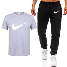Load image into Gallery viewer, 2019 Summer New Men's T-shirt Casual Suits gym Men's Clothing Man Sets Tops+Pants Male sweatshirt Men Brand T Shirt Set
