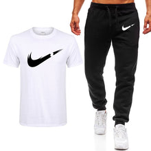 Load image into Gallery viewer, 2019 Summer New Men's T-shirt Casual Suits gym Men's Clothing Man Sets Tops+Pants Male sweatshirt Men Brand T Shirt Set