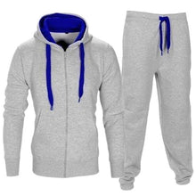 Load image into Gallery viewer, Adisputent Tracksuit Men 2019 Autumn Sportwear Fashion Mens Hip Hop Set 2PC Zipper Hooded Sweatshirt Jacket+Pant  Suit