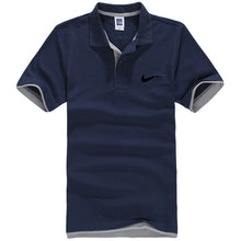 Load image into Gallery viewer, New men's polo shirts high-quality cotton short-sleeved shirts breathable solid polo shirts summer casual business men's wear