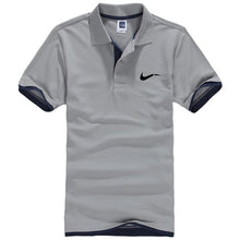 Load image into Gallery viewer, New men's polo shirts high-quality cotton short-sleeved shirts breathable solid polo shirts summer casual business men's wear